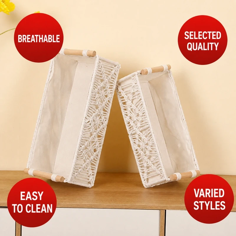 Cotton Rope Woven Storage Basket · 0269 3