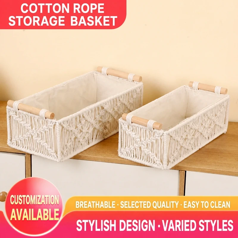 Cotton Rope Woven Storage Basket · 0269 5