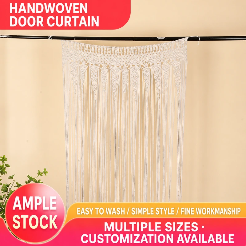 Bohemian Handwoven Macramé Curtain · 7110 3