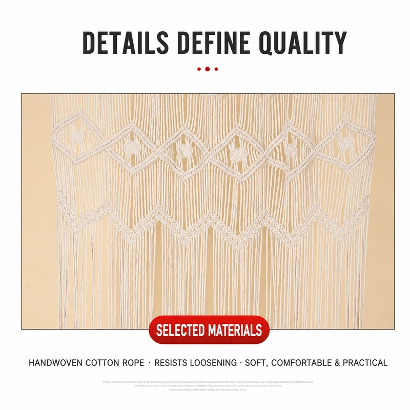 Bohemian Handwoven Macramé Wall Hanging · 5451 4