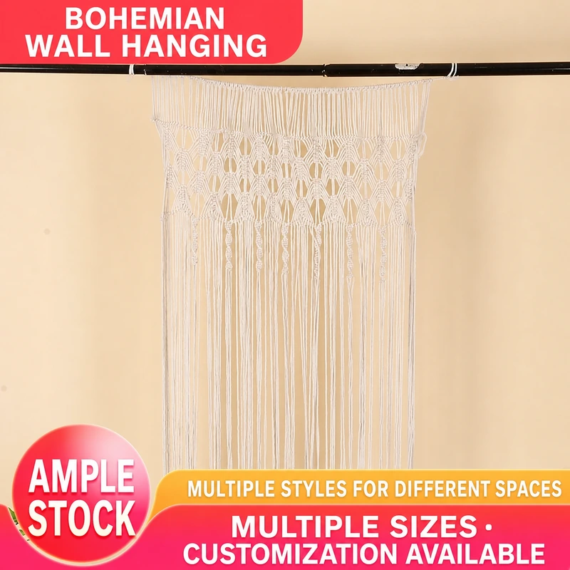 Bohemian Handwoven Macramé Curtain · 3132 3