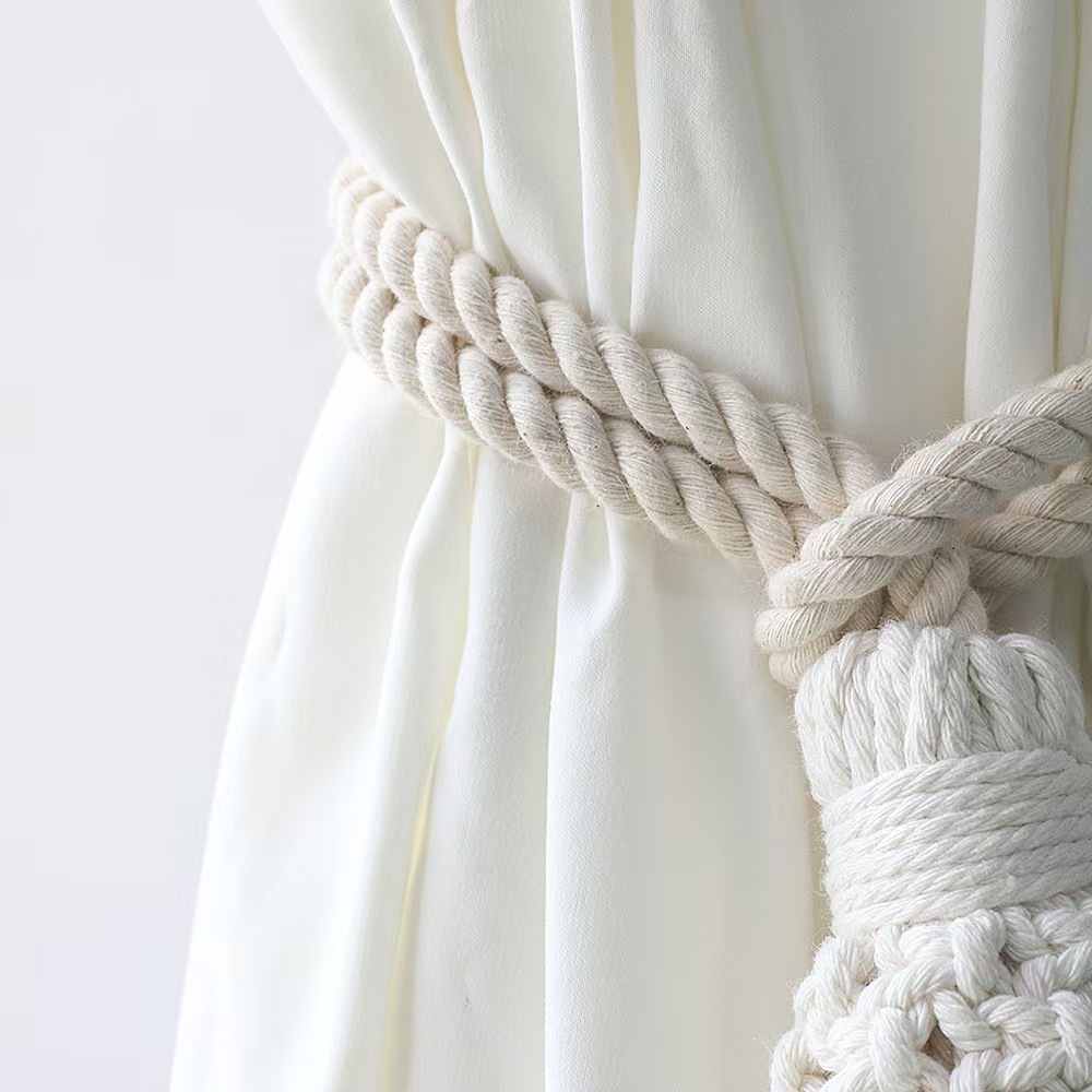 Macramé Cotton Rope Curtain Tieback · 8113 2