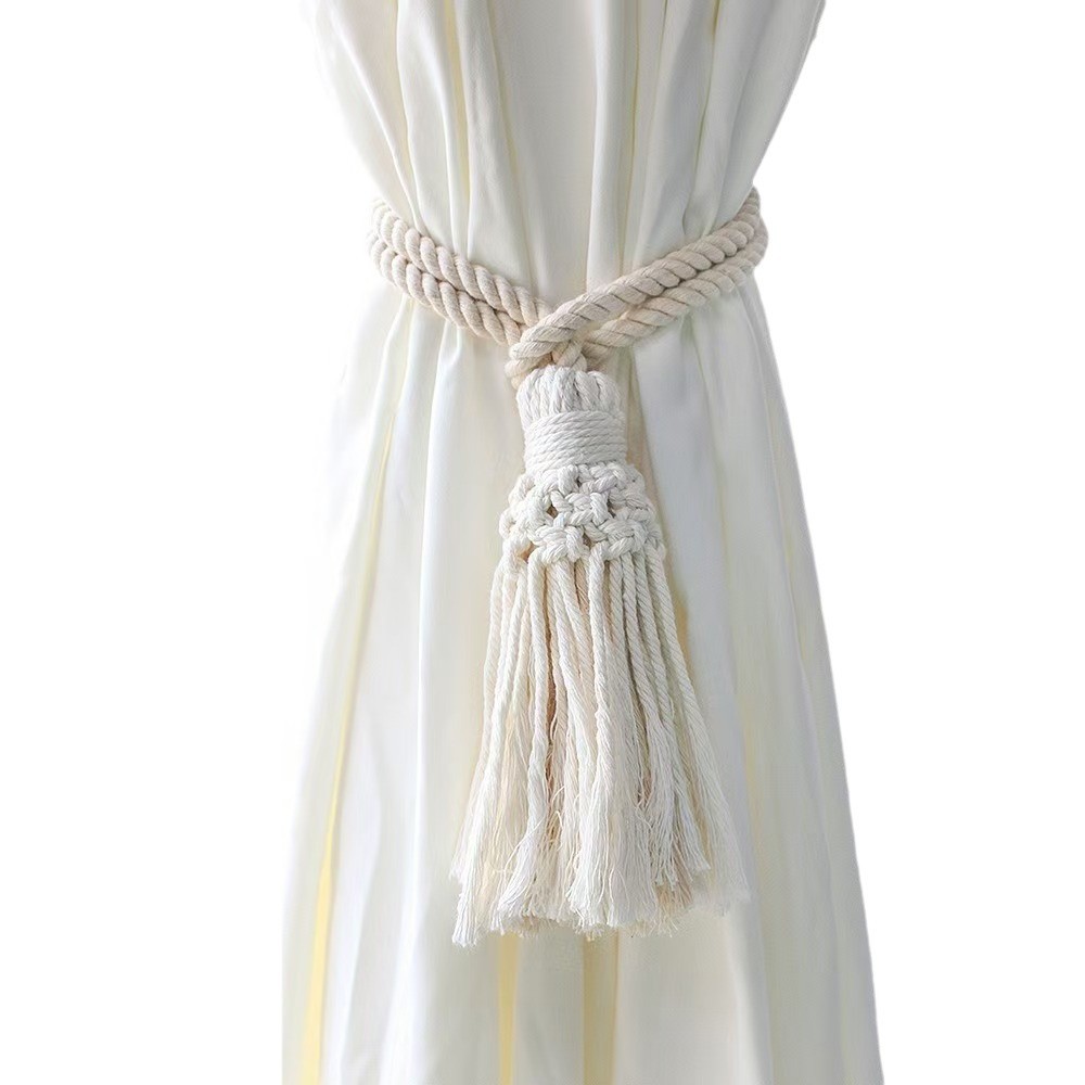 Macramé Cotton Rope Curtain Tieback · 8113 4