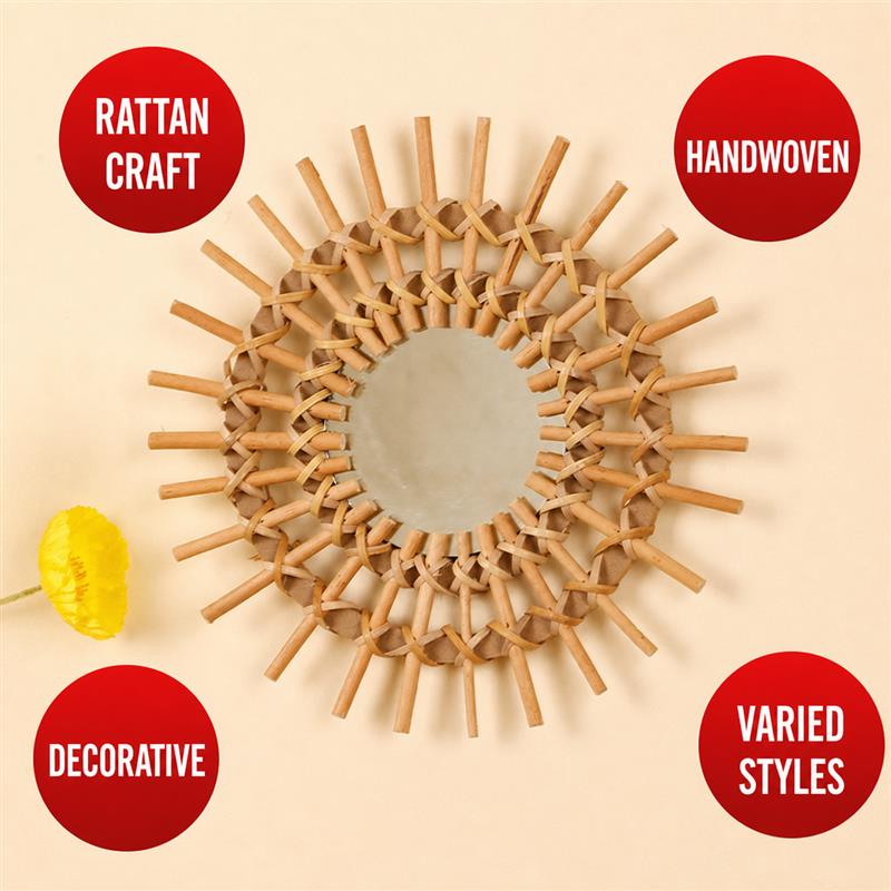Woven Decorative Wall Mirror · 6138 2