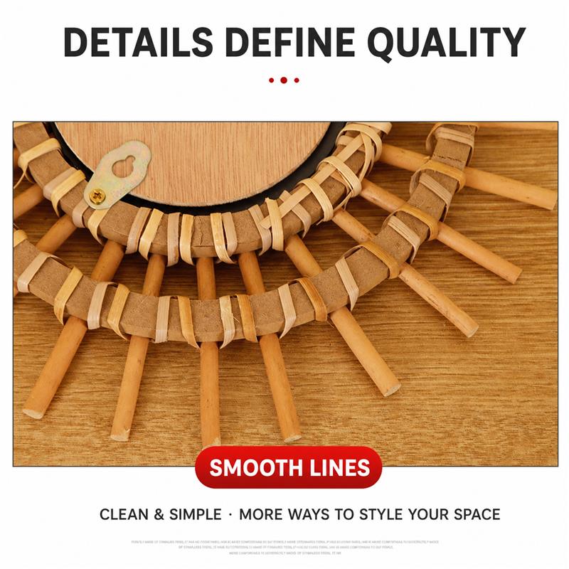 Woven Decorative Wall Mirror · 6138 3