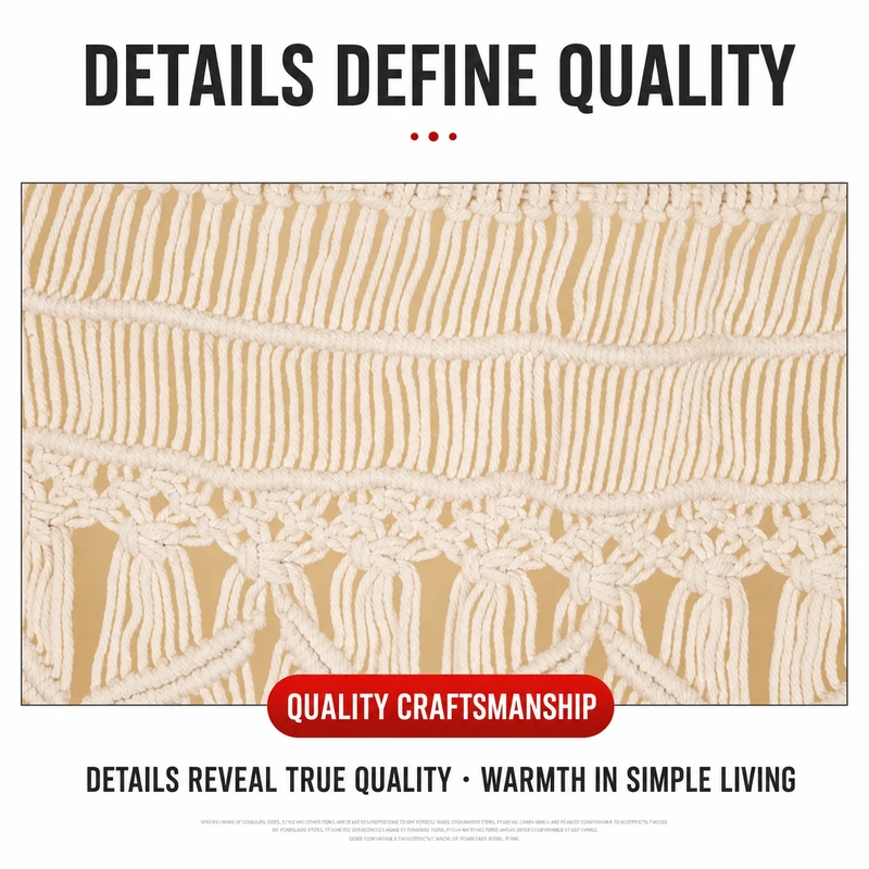 Bohemian Handwoven Macramé Wall Hanging · 4056 3