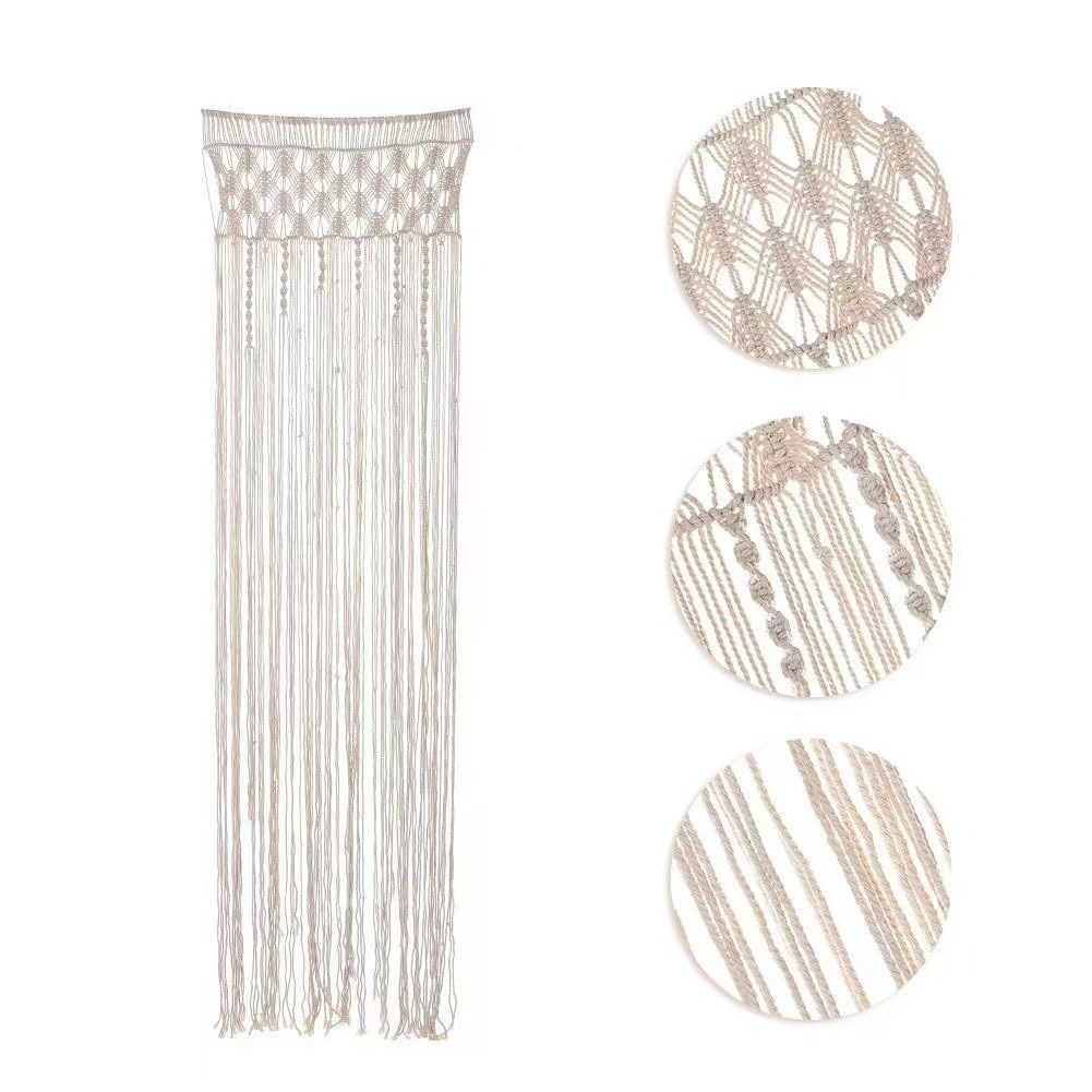Bohemian Handwoven Macramé Curtain · 5663 6