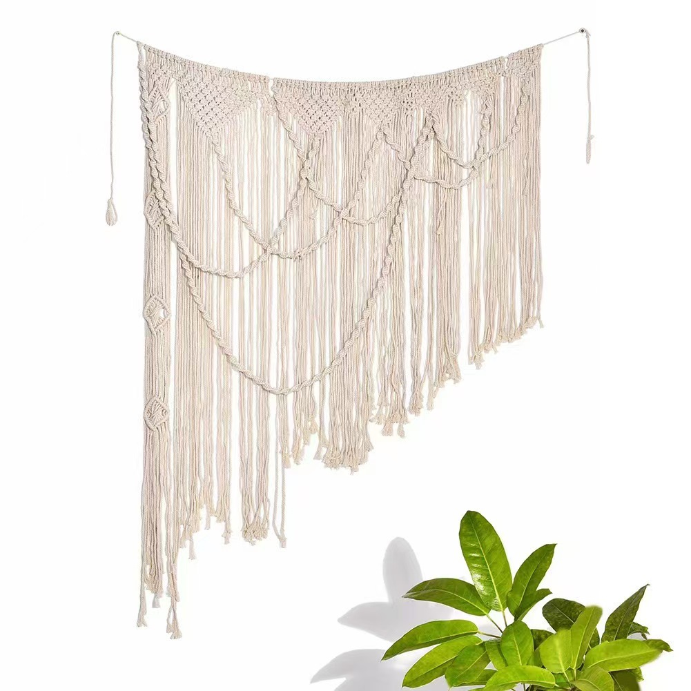 Bohemian Handwoven Macramé Curtain · 5663 8