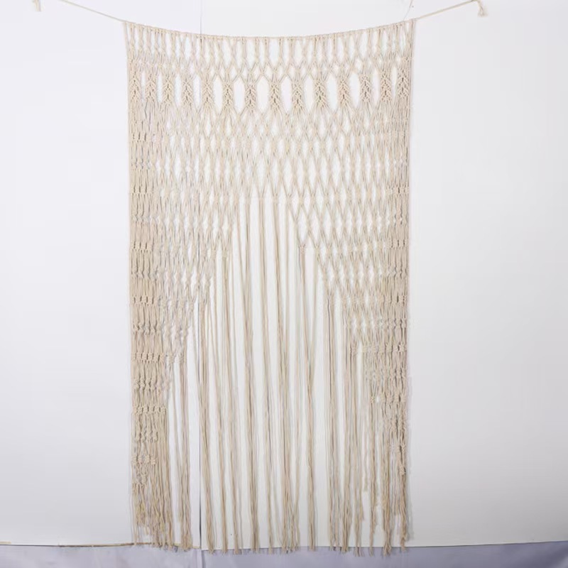 Bohemian Handwoven Macramé Curtain · 5663 9
