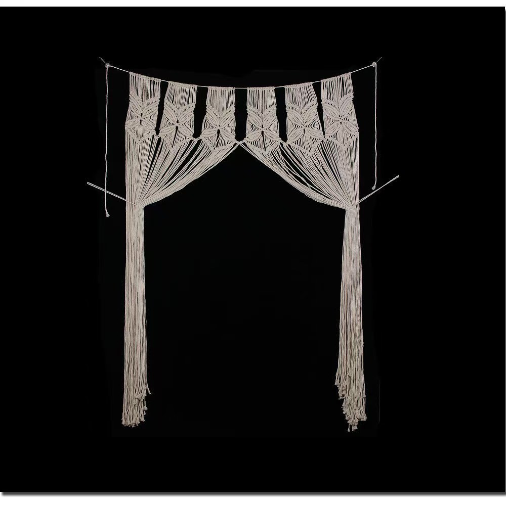 Bohemian Handwoven Macramé Curtain · 5663 14