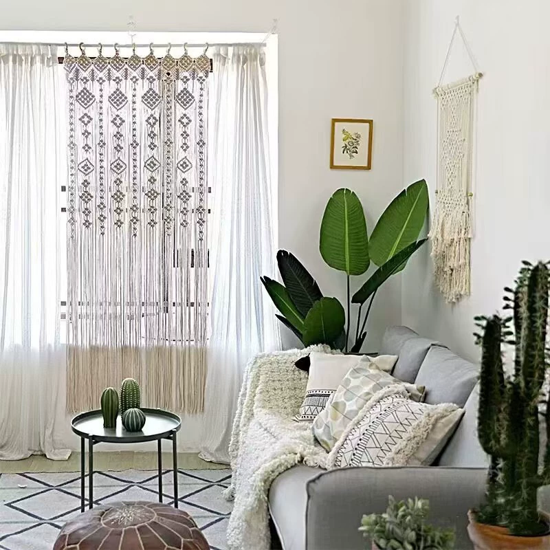 Bohemian Handwoven Macramé Curtain · 5663 15