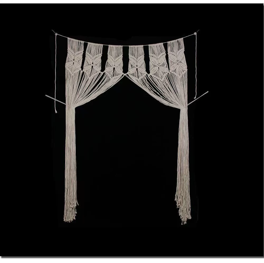 Bohemian Handwoven Macramé Curtain · 5663 18