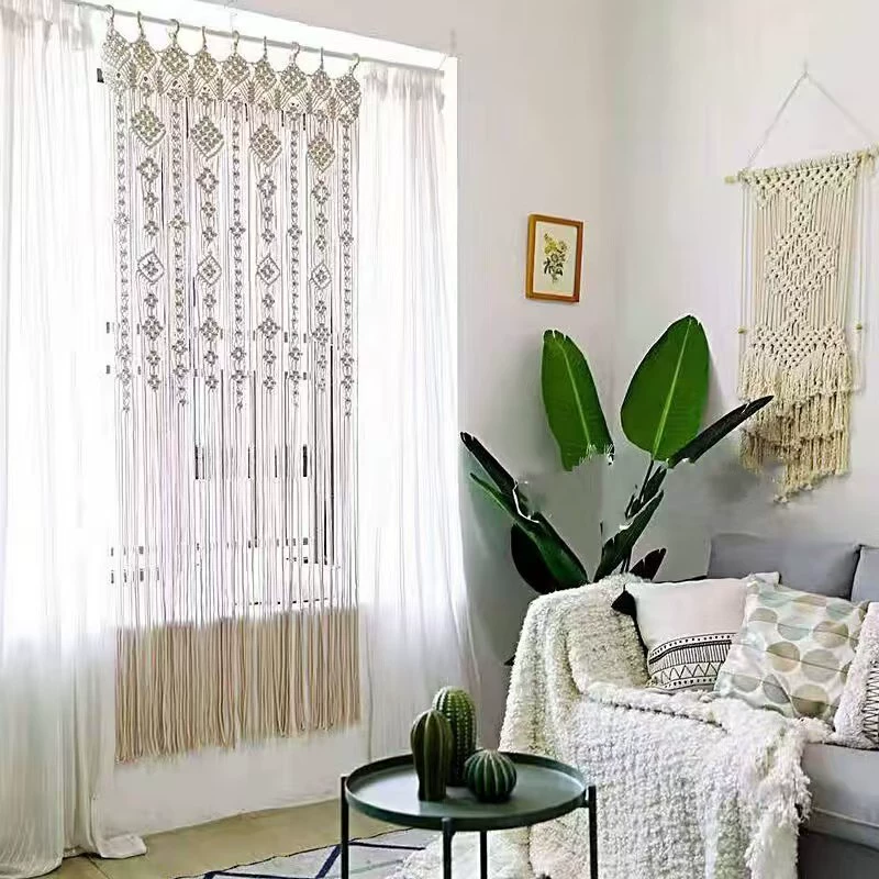 Bohemian Handwoven Macramé Curtain · 5663 19