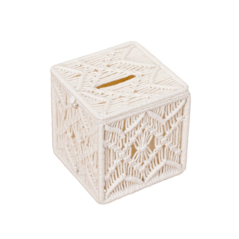 Cotton Rope Tissue Box Cover · 7649 3