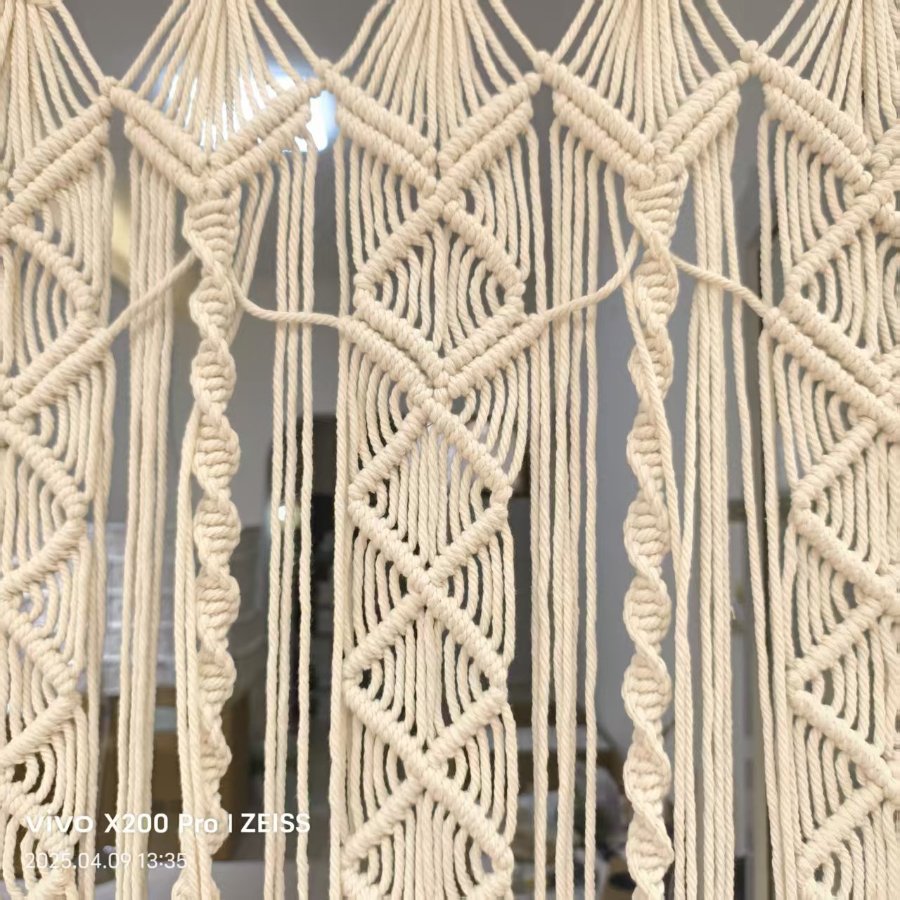 Bohemian Handwoven Macramé Curtain · 3890 3