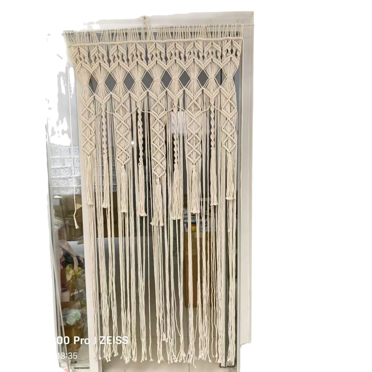 Bohemian Handwoven Macramé Curtain · 3890 4