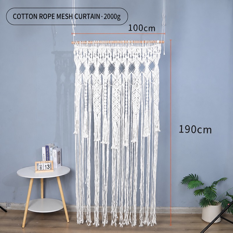 Bohemian Handwoven Macramé Curtain · 9254 5
