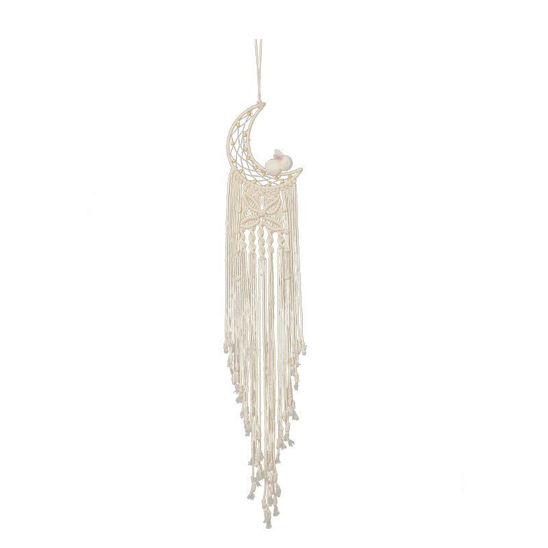 Star & Moon Bohemian Handwoven Dream Catcher · 4475 4