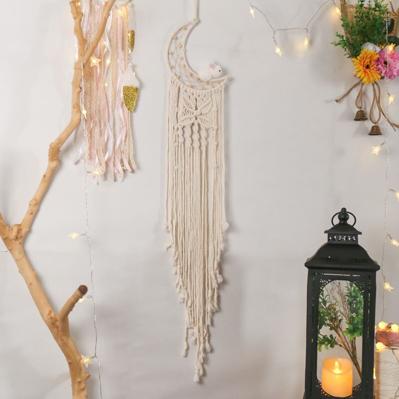 Star & Moon Bohemian Handwoven Dream Catcher · 4475 5