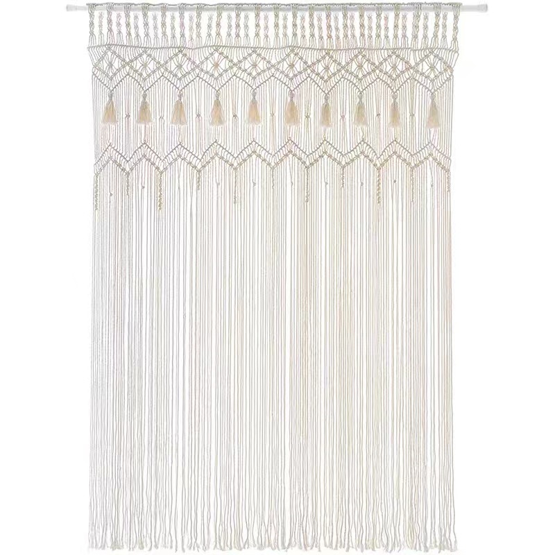 Bohemian Handwoven Macramé Curtain · 2657 2