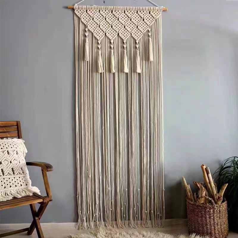 Bohemian Handwoven Macramé Curtain · 3093 4