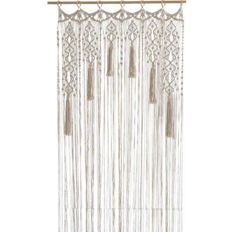 Bohemian Handwoven Macramé Curtain · 0514 2
