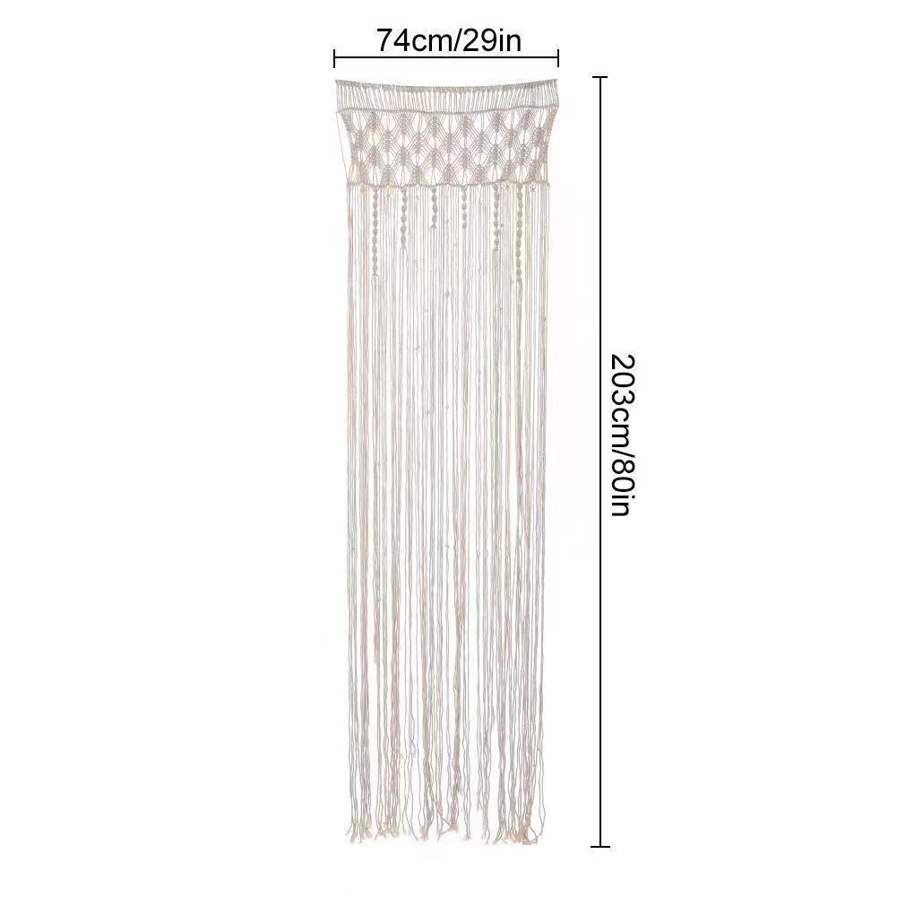 Bohemian Handwoven Macramé Curtain · 4627 23