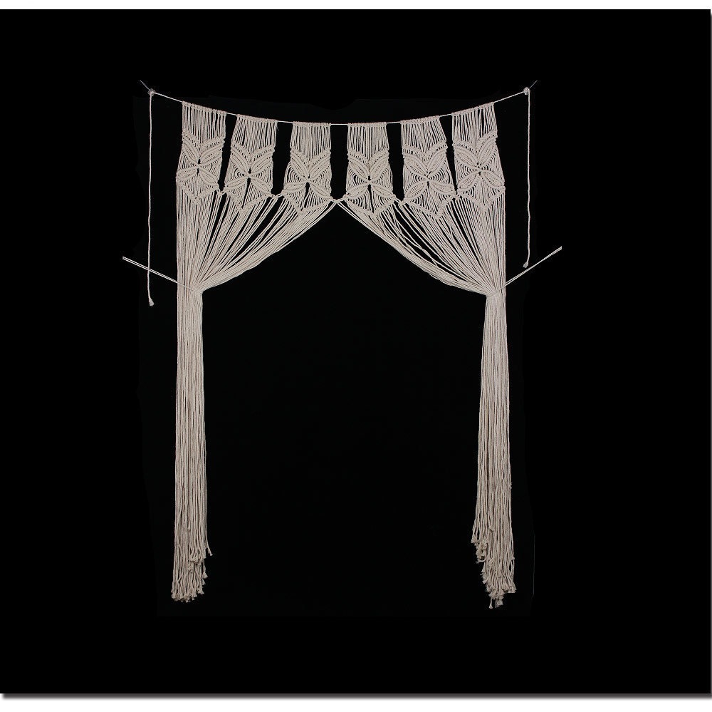 Bohemian Handwoven Macramé Curtain · 4627 24