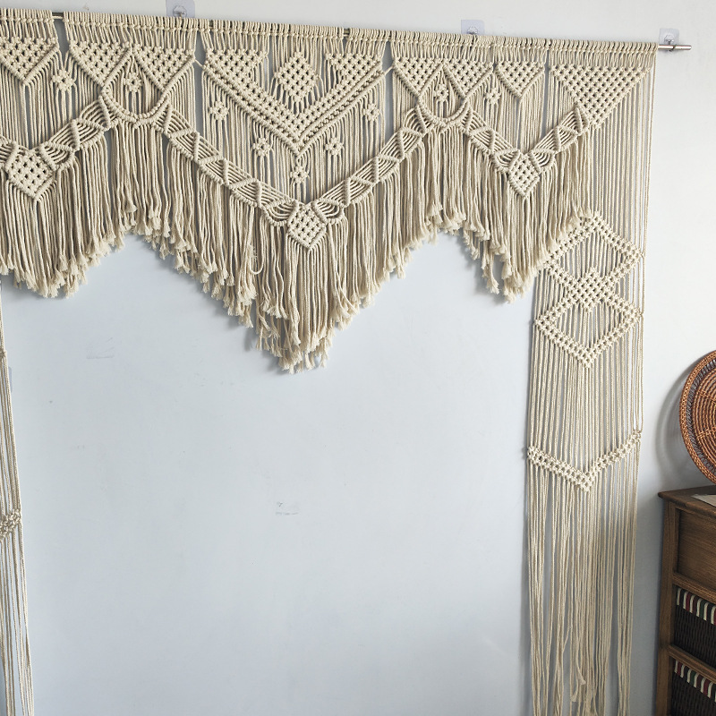 Bohemian Handwoven Macramé Curtain · 4418 2
