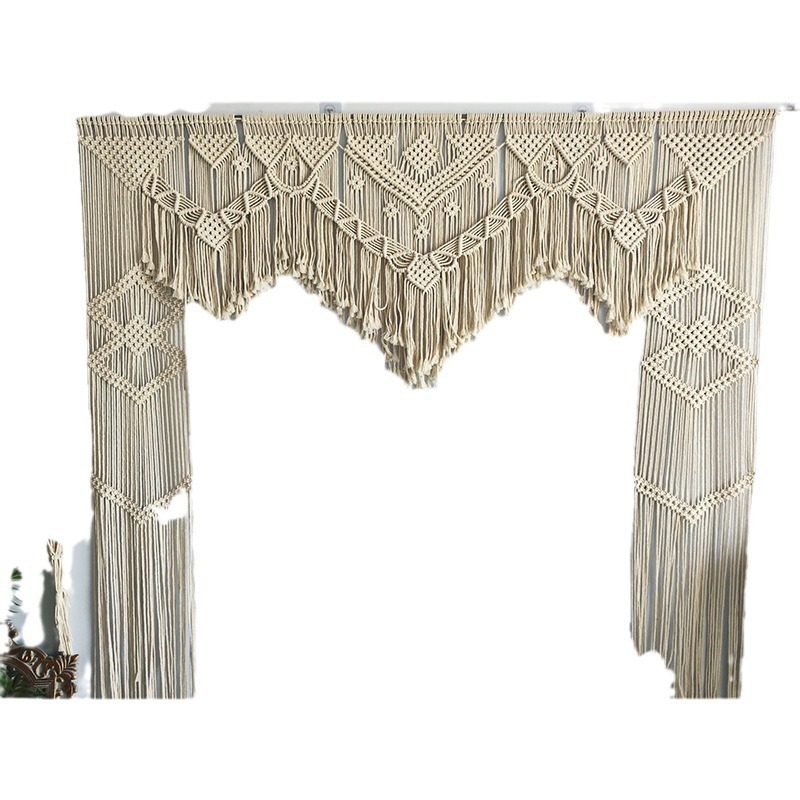 Bohemian Handwoven Macramé Curtain · 4418 4