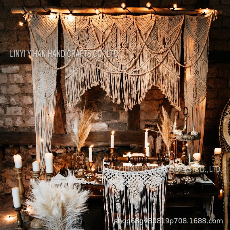 Bohemian Handwoven Macramé Curtain · 4418 5