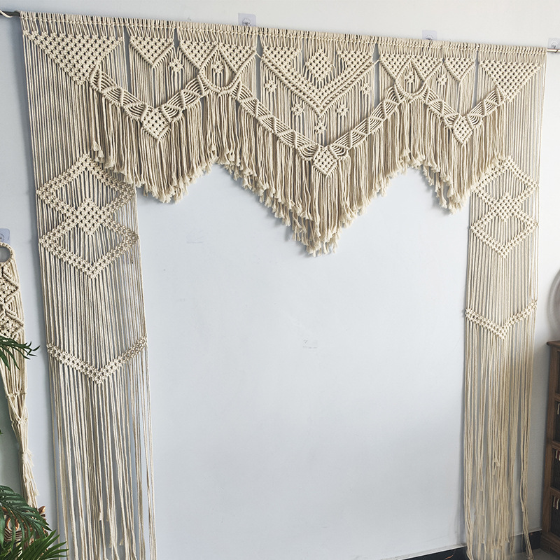Bohemian Handwoven Macramé Curtain · 4418 6