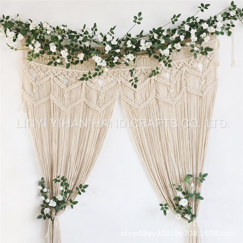 Bohemian Handwoven Macramé Curtain · 5056 2