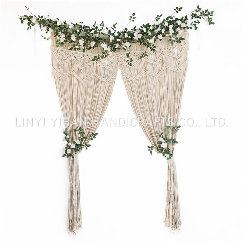 Bohemian Handwoven Macramé Curtain · 5056 4