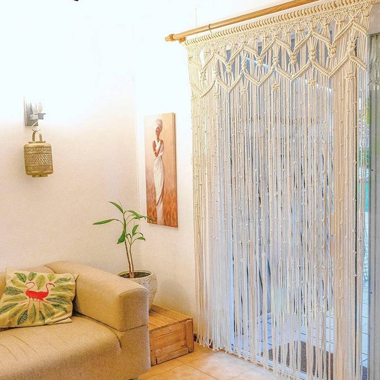 Bohemian Handwoven Macramé Curtain · 2806 5