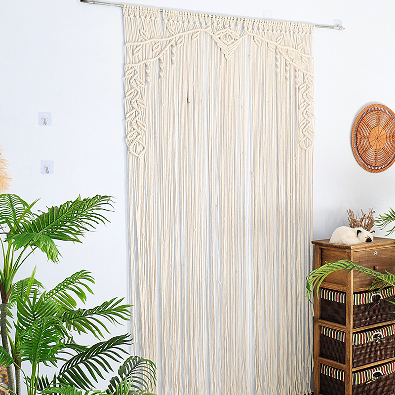 Bohemian Handwoven Macramé Curtain · 2806 8