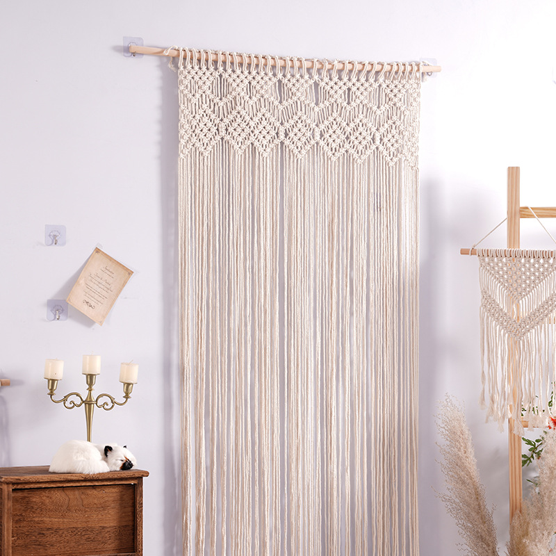 Bohemian Handwoven Macramé Curtain · 2806 15