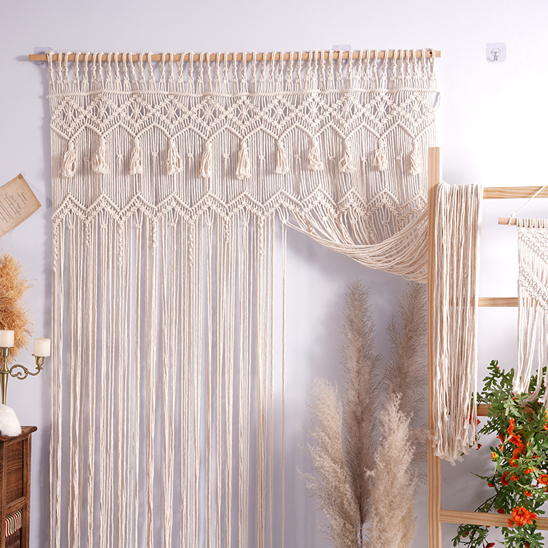 Bohemian Handwoven Macramé Curtain · 2806 17