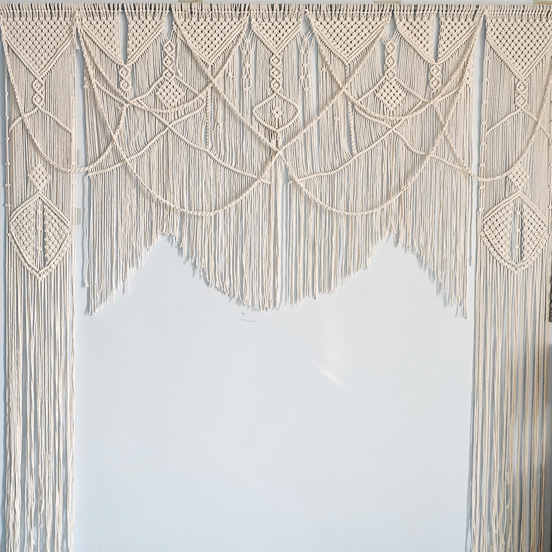 Bohemian Handwoven Macramé Curtain · 2806 25