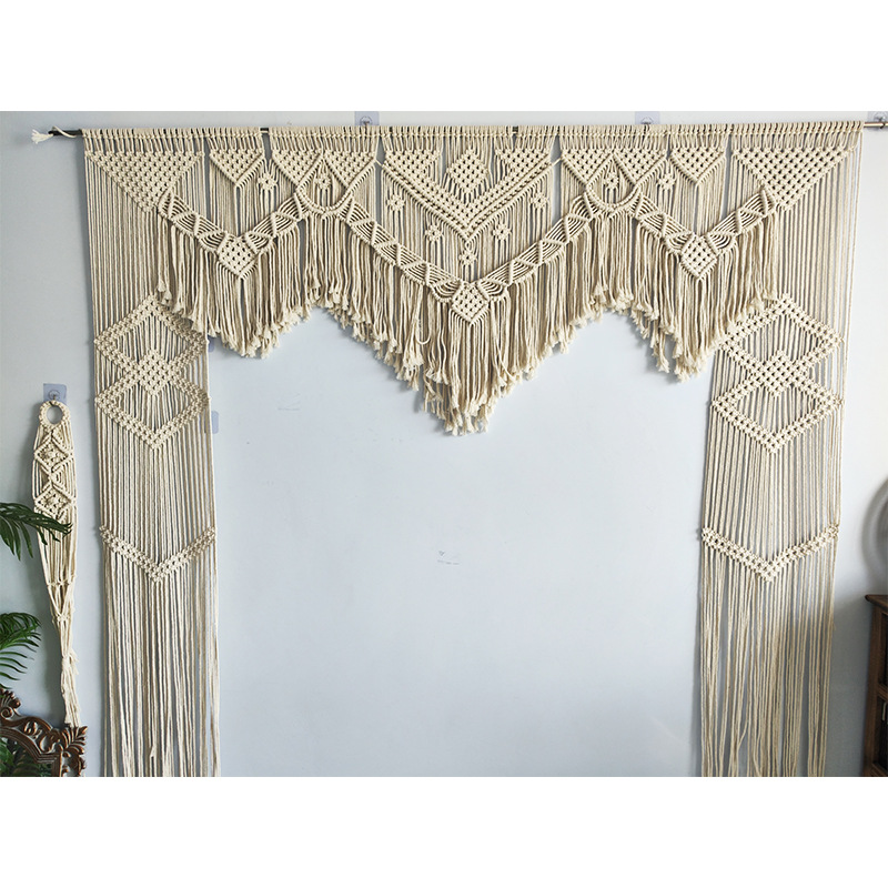 Bohemian Handwoven Macramé Curtain · 2806 26
