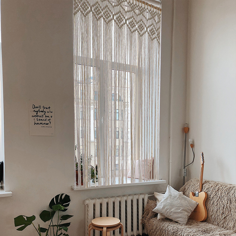 Bohemian Handwoven Macramé Curtain · 2806 28
