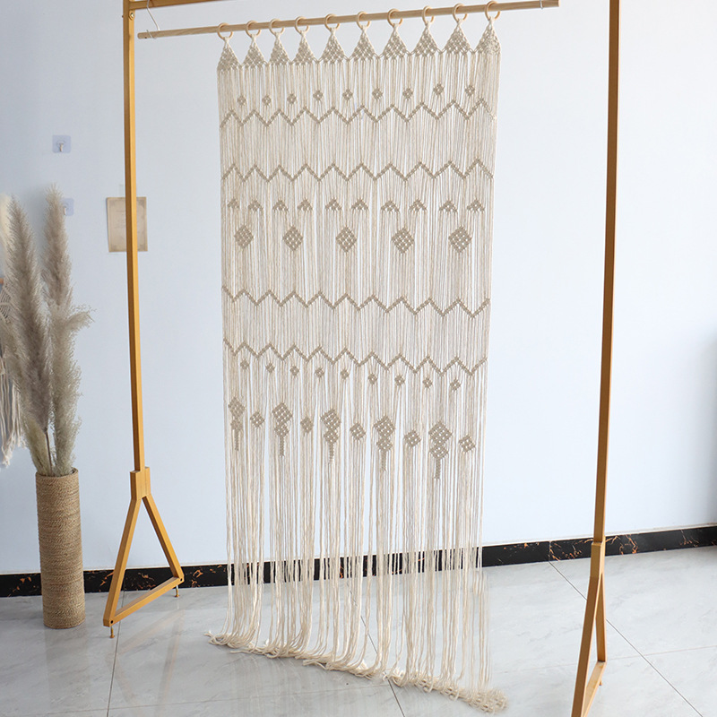 Bohemian Handwoven Macramé Curtain · 7838 6