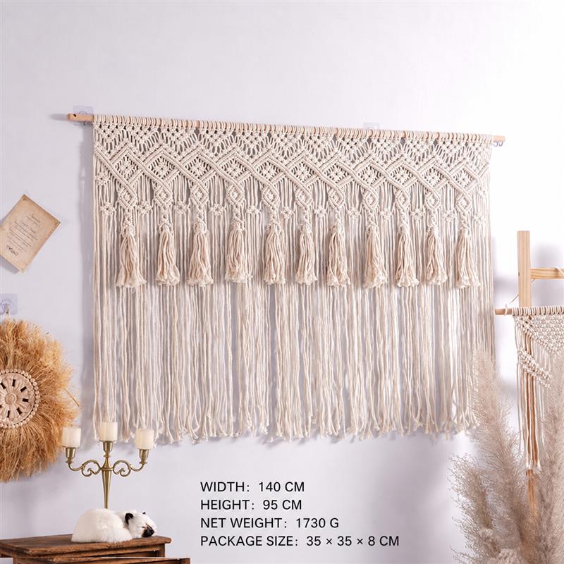 Bohemian Handwoven Macramé Wall Hanging · 8732 34