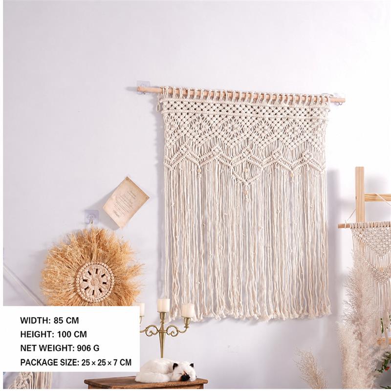 Bohemian Handwoven Macramé Wall Hanging · 8732 36