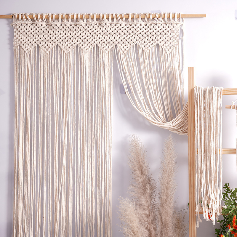 Bohemian Handwoven Macramé Curtain · 7830 15