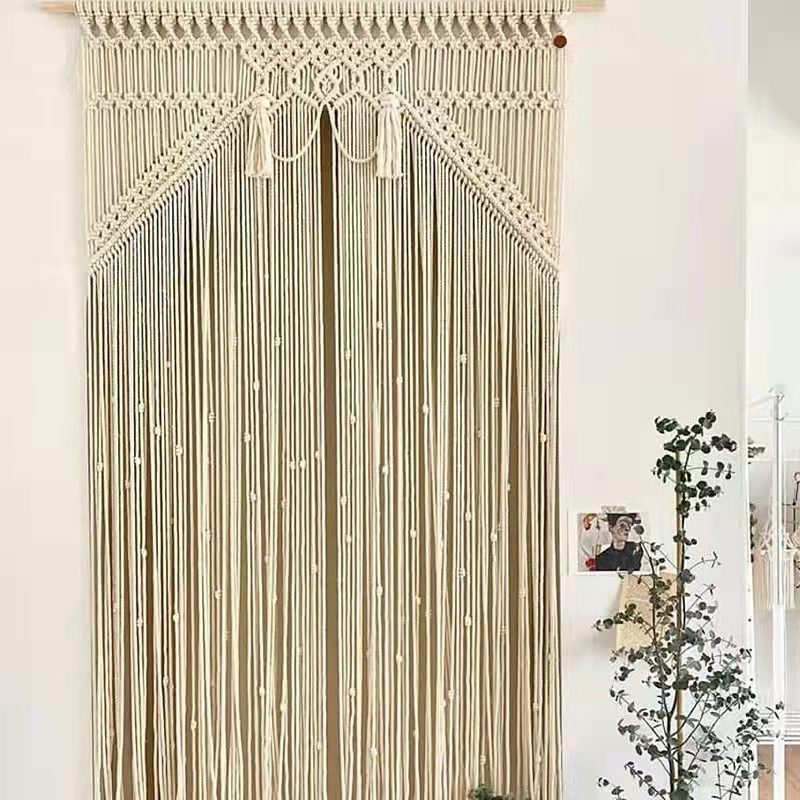 Bohemian Handwoven Macramé Curtain · 7830 22